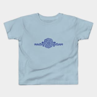 Blue Henna Tattoo - Blue Mehendi Motifs Kids T-Shirt